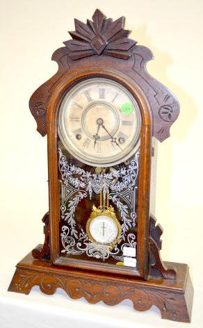 F. Kroeber “Tempest” Walnut Shelf Clock