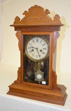 E.N. Welch “Coghlan” Ash Parlor Shelf Clock