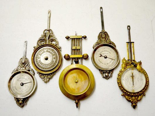 5 Antique Ornate Clock Pendulums