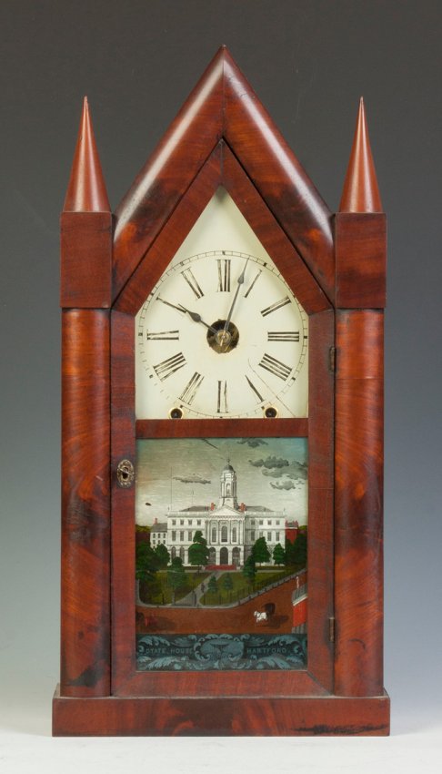 Chauncey Jerome Large Steeple Clock
