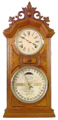 Ithaca No. 8 Shelf Library Clock