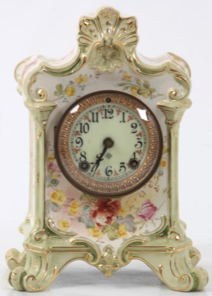 Ansonia & Royal Bonn China Clock
