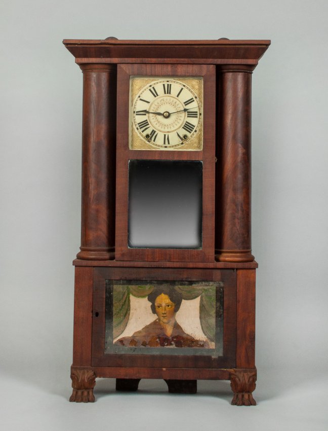 Austin Chittenden Hollow Column Shelf Clock, Lexington,