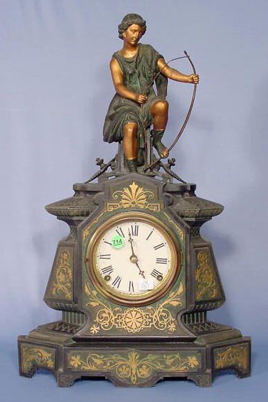 Kroeber Ulysses Metal Mantel Clock