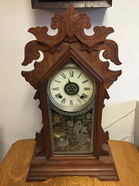 Ansonia Walnut Parlor Clock