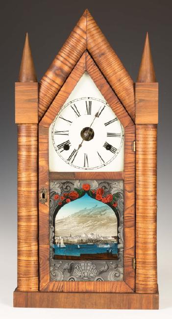 Chauncey Jerome Oversized Steeple Shelf Clock