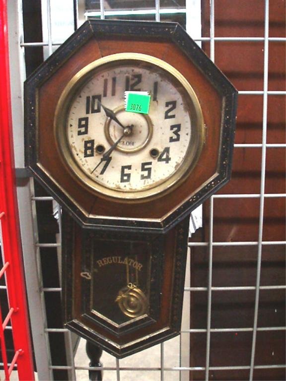 Globe Octagon Drop School House Clock