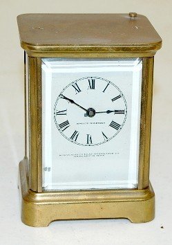 Antique Waterbury Advertising Carriage Clock