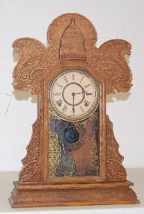 Oak T & S Kitchen Clock W/ Capitol Dome