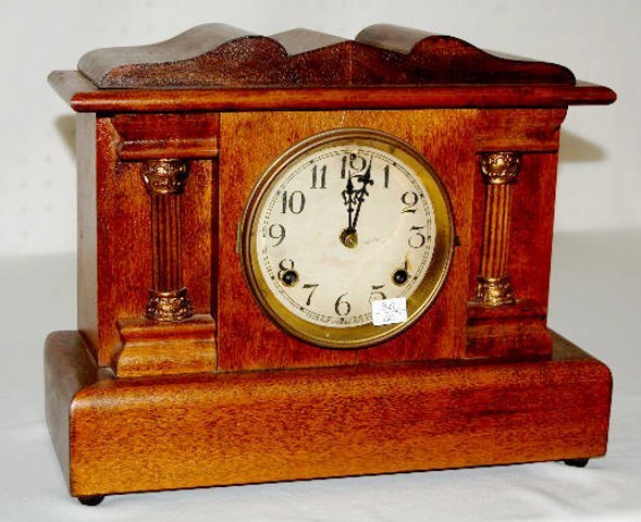 Waterbury Wood Mantel Clock Clockpricescom 