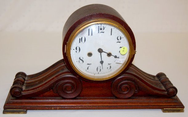 Waterbury Scroll Case Tambour Clock