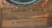 E. Ingraham “Cabinet No. 6” Antique Oak Clock