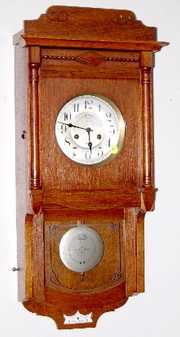 H. Buchhalter German Oak Wall Clock