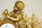 French Japy Freres Figural Cherub Clock