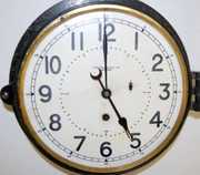 Chelsea Clock Co. Ships Clock, Black Bakelite