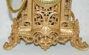 Ansonia Metal Mantel Clock, “Taurie”