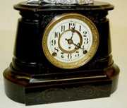 Kroeber Iron Case Statue Clock