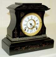 F. Kroeber Iron Case Mantel Clock