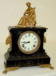 Ansonia Enameled Iron Mantel Clock, “Glasgow”