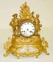 French Figural Novelty Clock