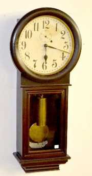 New Haven Mahogany 1 Weight Wall Clock