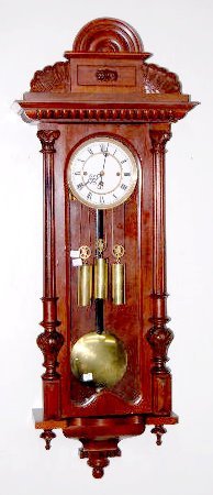 3 Weight Gustav Becker Wall Clock