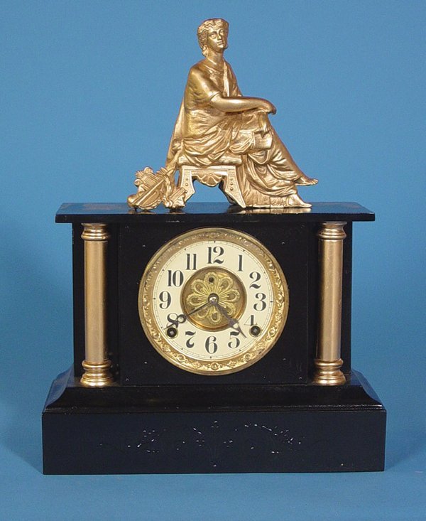 Florence Kroeber “Lamart” Iron Mantle Clock