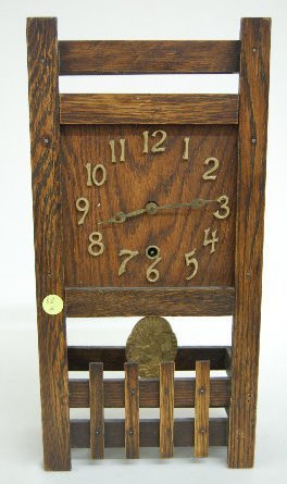 Sessions Crafters #1 Mission Oak Shelf Clock