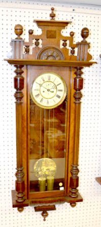 Gustav Becker 2-Weight Wall Clock