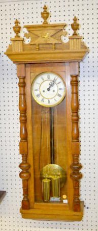 Gustav Becker 2-Weight Wall Clock