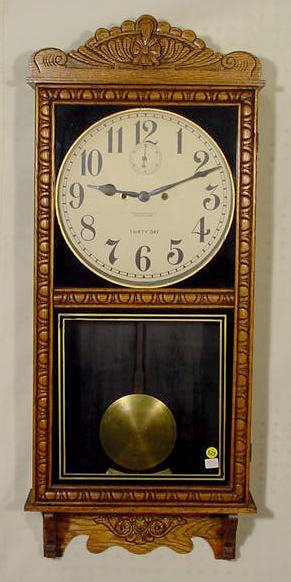 New Haven “Tampa” Oak Wall Clock