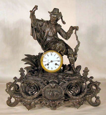 French Figural Clock w/Japy Freres Movement