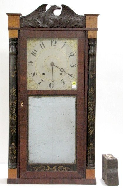 Jerome & Darrow Wood Works Column Clock