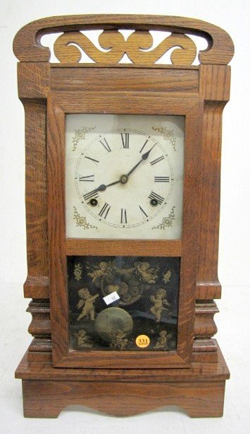 Oak Gilbert Cottage No.360 Mantle Clock