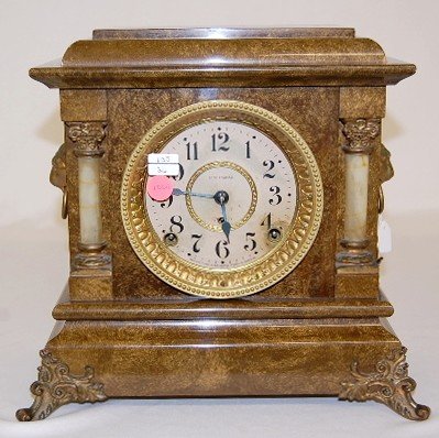 Seth Thomas Adamantine 2-Column Mantle Clock