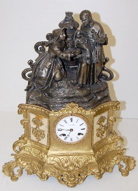 Japy Freres St. Vincent De Paul Statue Clock