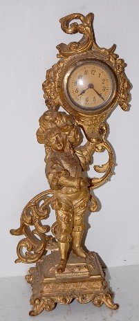 Metal Figural Novelty Clock