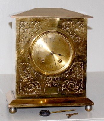 French Brass Shelf Clock