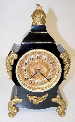 Ansonia “Calais” Ornate Iron Case Clock