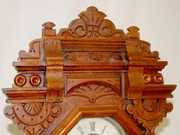 Ingraham Walnut Kitchen Shelf Clock