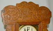 New Haven Oak Merchants #1438 Kitchen Clock