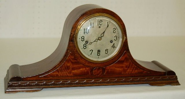 New Haven WMC Tambour Mantel Clock