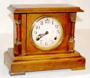 Seth Thomas Mahogany Pillar Shelf Clock