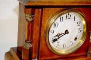 Seth Thomas Mahogany Pillar Shelf Clock