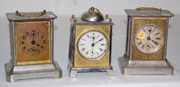 3 Early German & Metal Alarm Clocks, Junghans +