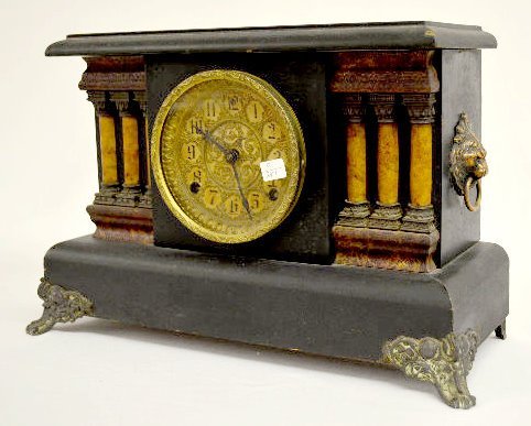 Sessions “Aurora” Black Mantel Clock