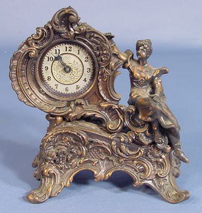 Ansonia Gladys Cast Iron Novelty Clock