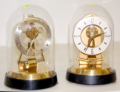 2 Germany Battery Operated Dome Clocks