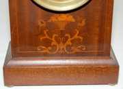 Seth Thomas Inlayed Mahogany Mantel Clock