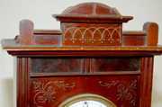 Antique Carved Mahogany Mantel Clock